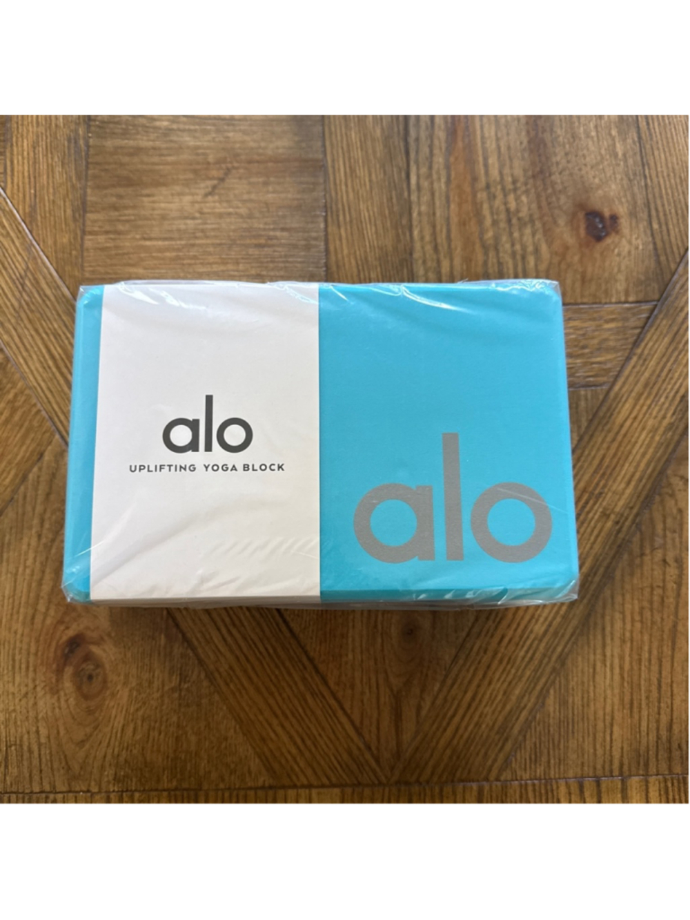Alo Yoga Aqua Silver Uplifting Yoga Block Standard One Size
